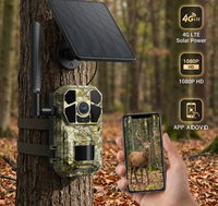 Vente directe d'usine, caméra de chasse WiFi 4G, alimentée par batterie, livrée avec panneau solaire, adaptée pour la ferme et l'utilisation en extérieur.