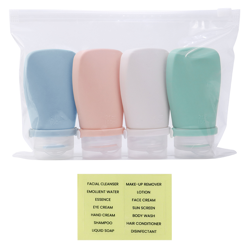 4 pack x60ml with PEVA bag