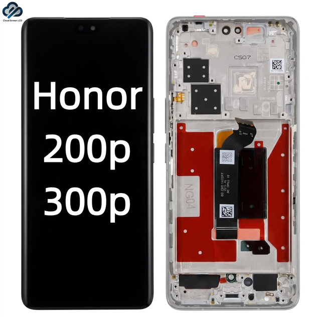 Lcd Screen for Huawei Honor200pro/300pro Lcd Mobile Phone Accessories with Frame