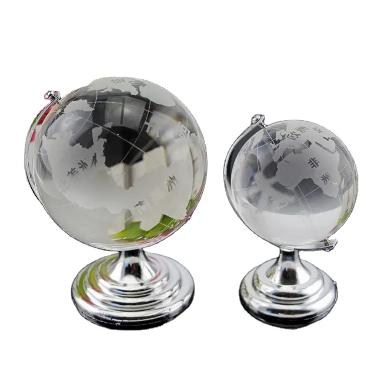 الأكثر مبيعًا خريطة العالم الأرض جولة الكرة الأرضية عالية الجودة الكريستال الزجاج واضحة حامل الورق