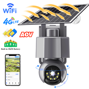 Cámara IP PTZ Solar con Red 4G/WiFi, Grabación AOV 24H, IP66 Impermeable, V380 Pro, <span class=keywords><strong>Seguridad</strong></span> Exterior, Audio Bidireccional, Cámara de Video CCTV - Product Image 1