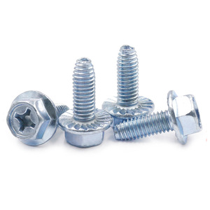 Hexagonal Flange Self Tapping Screws M4 M5 M6 Carbon Steel Metric Class 4.8 For Metal Fasteners - Product Image 1