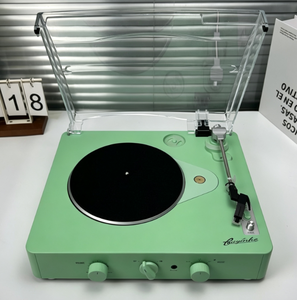 Système de tourne-disque Hi-Fi classique, compatible avec les disques de 7, 10 et 12 pouces, machine à disques multi-couleurs à entraînement par courroie avec entrée auxiliaire pour les fêtes - Product Image 2