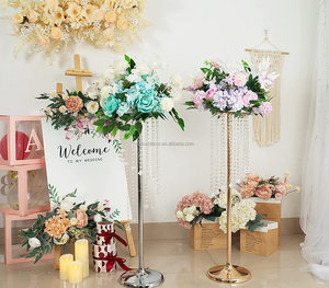 Luxury Metal Crystal Wedding Centerpieces <strong>Flower</strong> Stand <strong>Vase</strong> for Wedding Table Wedding Decoration &amp; Event Supplies - Product Image 4