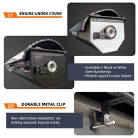 Couvercle de volet roulant rétractable en alliage d'aluminium épaissi pour JAC T8 pro 2018-2024 Dr Pk8