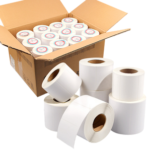 Customizable White <b>Label</b> <b>Packaging</b> <b>Labels</b> Oil Proof Adhesive Coated Paper Sticker Scratch Promotion Supermarket Exhibition Heat - Product Image 1