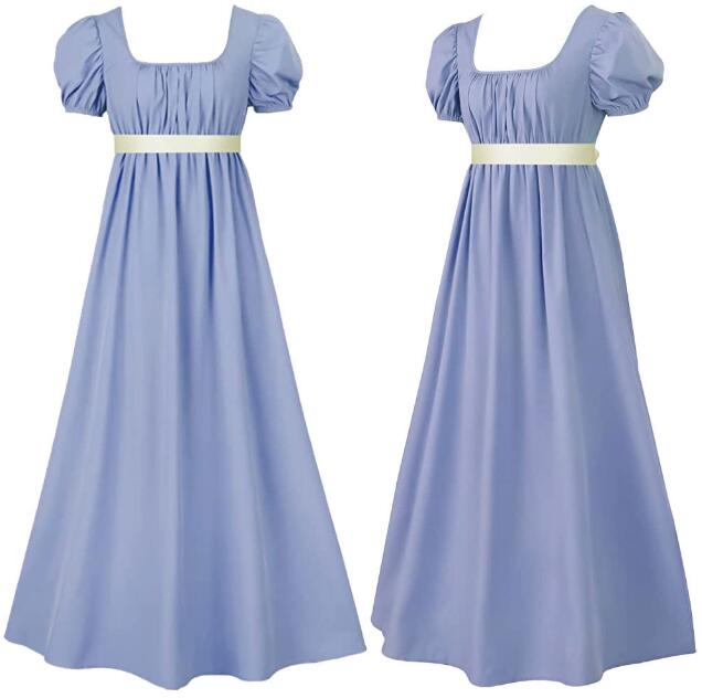 Ecowalson Regency Dresses for Women With Satin Sash Ruffled Puff Sleeve Empire Waist Dress Gown Women Medieval Costumes| Alibaba.com Ecowalson Regency Dresses for Women With Satin Sash Ruffled Puff Sleeve Empire Waist Dress Gown Women Medieval Costumes| Alibaba.com