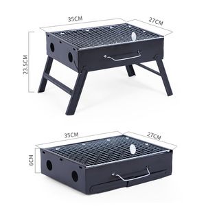 Vente directe d'usine en stock Barbecue portable pliable en acier pour l'extérieur avec finition électrophorétique Design moderne et simple - Product Image 6