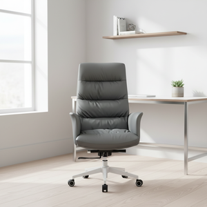 <span class=keywords><strong>Silla</strong></span> de Oficina Ergonómica Grande y Alta, Giratoria, de Cuero, Moderna, Ejecutiva, de Lujo, para Supervisor, con <span class=keywords><strong>Ruedas</strong></span> - Product Image 2