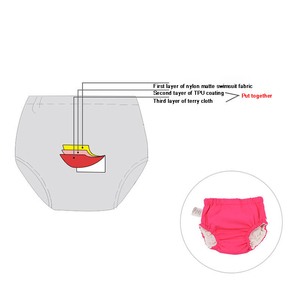 Culottes de bain d'apprentissage lavables et personnalisables pour bébé, imperméables, réutilisables, à fermeture latérale, pour piscine et plage, couches-culottes de natation d'apprentissage - Product Image 6