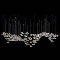Lustre suspendu en verre LED moderne pour décoration intérieure, bar, villa, duplex, salon, salle à manger, escalier d'hôtel