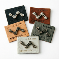 Nouveau type d'étiquette en PU gaufré, patch/étiquette/badge Jacron pour vêtements en denim et en cuir