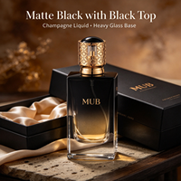 Flacons de parfum carrés de luxe en verre vides, couleur personnalisable, 30ml 50ml 100ml avec tête de pulvérisation et boîte d'emballage
