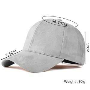Wholesale Custom 6 Panel Unisex Plain Hats 100% Polyester Suede Fabric Formal Adjustable Size Curved Brim <b>Baseball</b> <b>Cap</b> - Product Image 2
