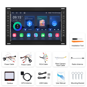 Radio de Auto Android Podofo Doble DIN de 7'' <span class=keywords><strong>2</strong></span>+64G con Carplay/Auto Inalámbrico, BT, GPS y FM para VW BORA/POLO/PASSAT, Venta al Por Mayor OEM/ODM - Product Image 6