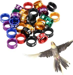 Anelli di Identificazione in Alluminio Multicolore per Uccelli, Pappagalli e Peonie - Product Image 1