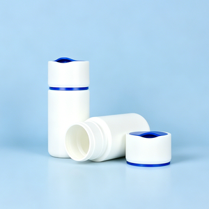 Botella redonda de HDPE de 150 ml con tapa abatible para productos de suplementos en tabletas - Product Image 4