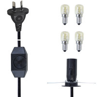 Support de prise avec variateur d'intensité intégré pour lampe de sel de l'Himalaya