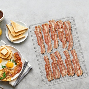 Full Size Stainless Steel BBQ Rack <strong>Grill</strong> Bread Baking <strong>Tray</strong> Display Rack Heat Resistant <strong>Oven</strong> Rack Wire Mesh <strong>Tray</strong> with Feet - Product Image 3