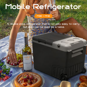Réfrigérateur de voiture électronique, petit compresseur M30 30l dc alimentation batterie 12v réfrigérateur de camping portable double zone congélateur - Product Image 5