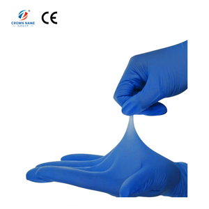 <span class=keywords><strong>Gants</strong></span> de sécurité jetables <span class=keywords><strong>en</strong></span> <span class=keywords><strong>nitrile</strong></span> de <span class=keywords><strong>vinyle</strong></span> bleu sans poudre avec logo personnalisé - Product Image 4