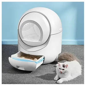 Large Space 65L Smart Automatic Cat Litter Box Intelligent Pet Cleaning Products Accessories