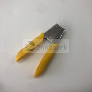 Attrezzo Spellafili per Cavi in Fibra Ottica Gimbo, Spelafili in Acciaio Inox con Impugnatura in PVC Gialla, Attrezzatura per Fibra Ottica Miller - Product Image 2