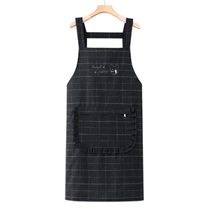 Delantal de algodón puro personalizado con logo 2026, nuevo, delgado, para cocina, hogar, verano, catering, ropa de trabajo comercial para redes privadas. - Product Image 5