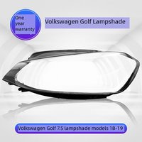 Couvre-phare avant pour VW Volkswagen Golf 7.5 2018 2019 Accessoires de phare automobile Boîtier en verre de phare