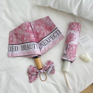 <span class=keywords><strong>Parapluie</strong></span> automatique coupe-vent, impression couleur intégrale, pliable, léger, protection UV, pour sac à main - Product Image 3