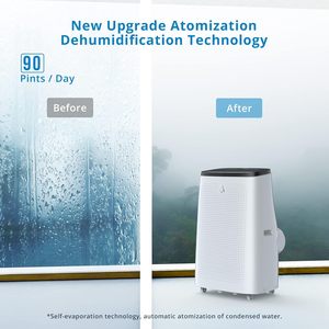 Climatiseur portable Hipicute 14000 Btu 90 pintes avec kit de fixation pour fenêtre pour usage domestique - Product Image 2