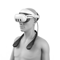 Pengisi daya Power Bank leher portabel, Headset VR eksternal untuk Meta Quest3/Quest2/Pro/Pico 4/Pico Pro