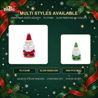 Op maat gemaakte Jumbo Kerstman Squishy Speelgoed PU Schuim Langzaam Opkomende Stressbal Kerstdecoratie Cadeau Aangepaste Kleur Kinderen