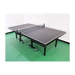 Tavoli da Ping Pong da Interno Neri da 25 mm con Linea Rosa di Fornitura Diretta dalla Fabbrica - Product Image 4