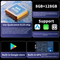 Wireless CarPlay Android Auto AI Box Android 13 Trois-en-un Plug-and-Play Interconnexion voiture-ordinateur 8 + 128 Support YouTube