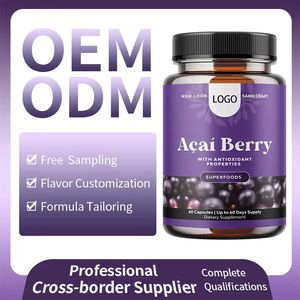 WELLBODY % 100% saf <span class=keywords><strong>Acai</strong></span> <span class=keywords><strong>Berry</strong></span> % yumuşak jel kapsüller doğal bitkisel takviyesi beyin fonksiyonunu artırmak ve yetişkinler için ince - Product Image 3