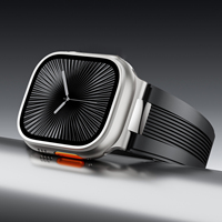 Bracelet en silicone liquide de luxe pour montre connectée Ultra S11 10 9876se 42/44/45/49mm 46mm Nautilus avec boucle déployante