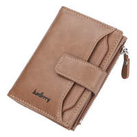 Dompet Pria Baellerry Versi Korea Multi-Slot dengan Resleting, Modis, Kapasitas Besar, Tempat Kartu SIM, Versi Pendek