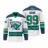 Jersey Hoki Es OEM Full Sublimasi Custom untuk Tim Dewasa, Latihan dan Pertandingan Hoki Es