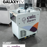 Gerobak Gelato E-Power 2 Silinder Laris Manis, Gerobak Gelato Komersial Mobile EV, Produksi Langsung dari Pabrik, Lengkap Sekaligus