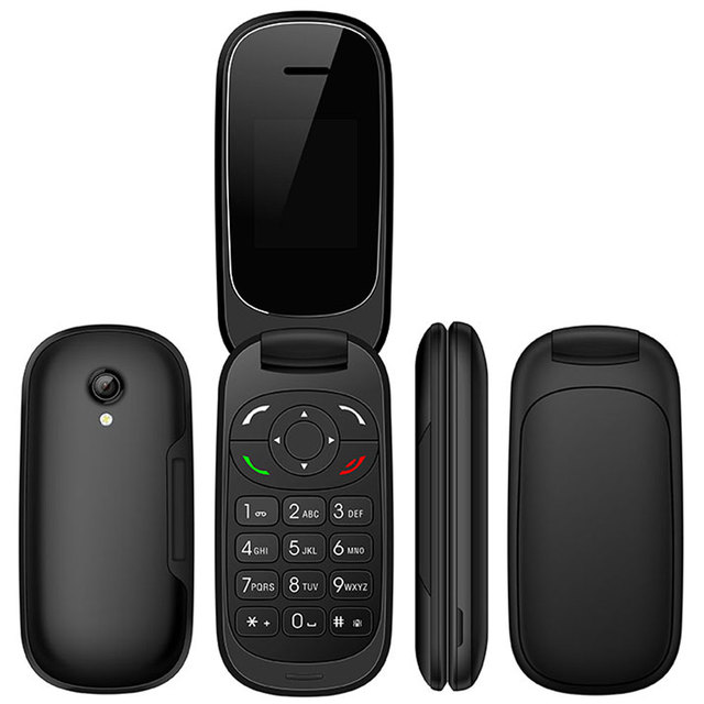 1.77 Inch TFT GSM Flip Phone Dual SIM Keypad FM French/Spanish Language Camera Basic Feature Custom Logo Daily Communication