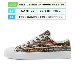Scarpe in tela Boho personalizzabili con stampa su richiesta, all'ingrosso dalla fabbrica, OEM ODM, con logo personalizzato, sneakers casual FN027-26027050-3 - Product Image 3