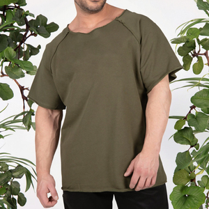 Camiseta Deportiva de Manga Corta para Hombre, Personalizada al por Mayor, 100% Algodón, para Gimnasio y Running, Tallas Grandes - Product Image 3
