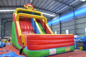 Nhà Máy Bán Buôn Thương Mại PVC <span class=keywords><strong>Inflatable</strong></span> Đôi Làn Đường Trượt Hồ Bơi Ánh Nắng Mặt Trời Cầu Vồng Vườn Cho Trượt Bơm Hơi Cho Trẻ Em - Product Image 2