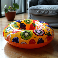 Porte-gobelets flottant gonflable personnalisable en PVC écologique pour piscine familiale et plage (pour boissons rafraîchissantes)