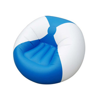 Canapé gonflable - Fauteuil gonflable portable - Imperméable - Pour le camping en plein air - Pour les voyages - Chaise longue - Salon - Design moderne - Matériel PVC