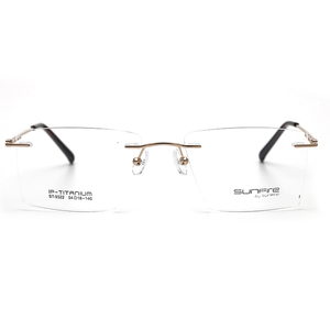 Gọng Kính Không Vành Cỡ Lớn Gọng Kính Titan Tinh Khiết Vuông - Product Image 6