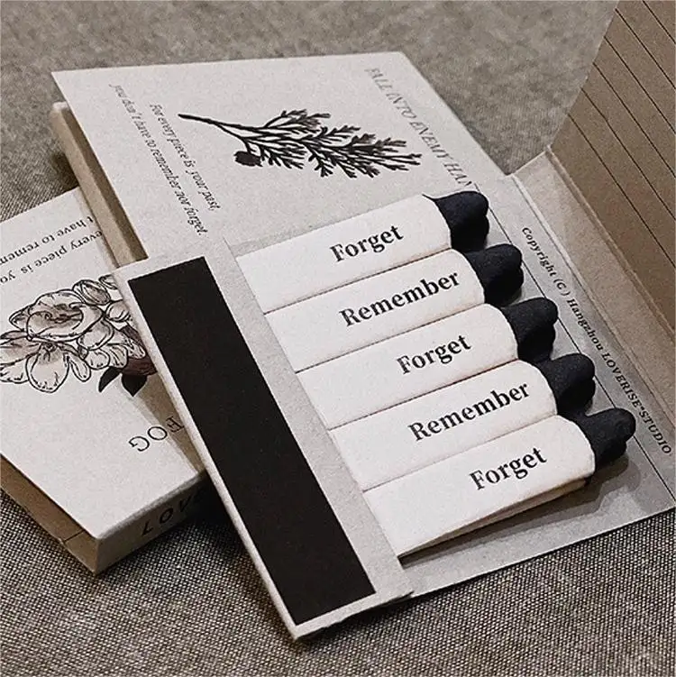 Creative Customization Book Matches Book Wooden Paper Stems Bathing Blood Black Gang Shelby Matches Personalized Matches