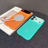 Étui de téléphone portable en PC respirant avec dissipation de chaleur, chargement magnétique sans fil pour 17/16/15/14