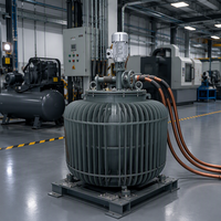 Stabilisateur de tension automatique triphasé à induction immergé dans l'huile 300 kVA, régulateur AVR 380 V/400/415 Vca